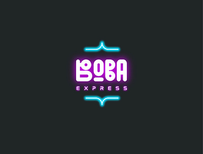 Boba express branding design graphic design illustrator logo