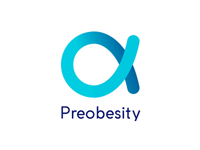 Preobesity imagotype gradient imagotype logo minimal preobesity simple