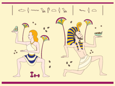 Fit Dinasty colorful colour design drawing egypt egyptian fitness graphic design hieroglyphics illustration illustrator love