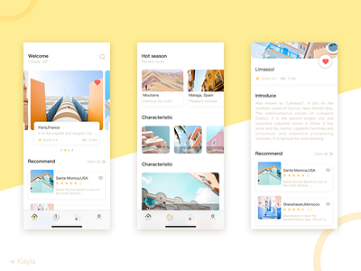 Tourism App ui ux 设计