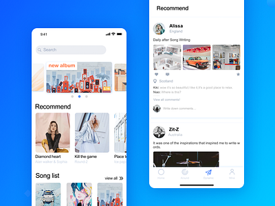 Music app ui ux 设计