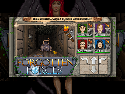 Forgotten Forces Layout 8bit art crawler dungeon game master pixel pixelart retro video videogame