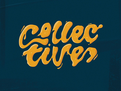 Collective calligraphy design digitalart illustration lettering logo script typography vector