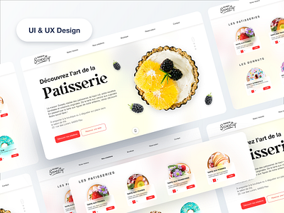 Maison Sweety - Bakery Shop design glassmorphism identity trends ui uidesign ux webdesign