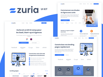 Zuria UI Kit - Launch soon adobe xd design figma interface landing page product product design ui ui design ui kit ux ux design xd
