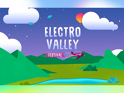 Electro Valley adobe branding design festival festival poster identity illustration illustrator logo vector