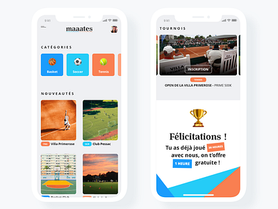 [UI design] maaates adobe app app design basketball design football illustrator interface mobile app design mobile design mobile ui photoshop sketch sport tennis ui ui design ui ux uidesign