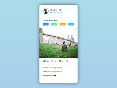 [UI Design] Social app