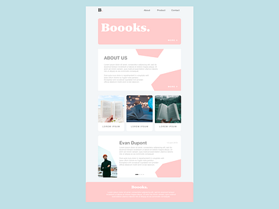 [UI Design] Landing Page - Boooks.