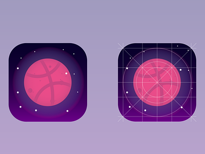 [Icon Design] Dribbble icon