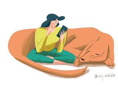 Reading illustration