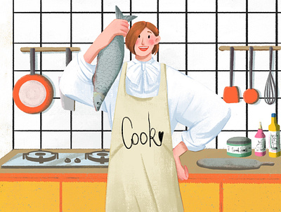 Happy Cook illustration