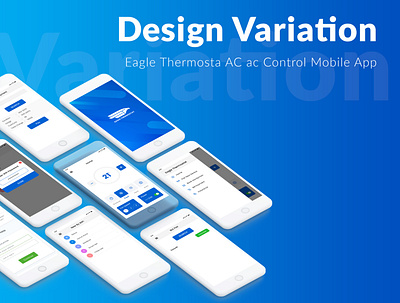 Eagle Thermosta mobile app Variation ac app branding c remote design graphic graphic design illustration logo typography ui