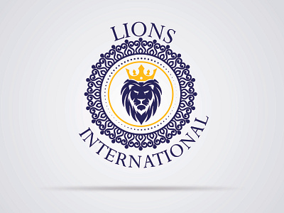 Lions Clubs International Logo design br branding design graphic graphic design illustration logo logocreate typography vector