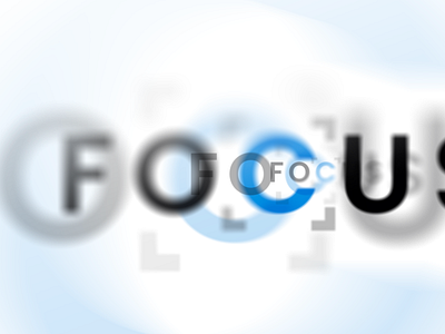 Focus Typography Design branding design graphic illustration logo typography ui ux