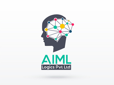 AIML Logo create design branding design graphic icon illustration logo vector