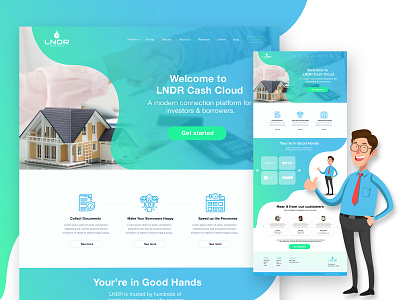 LNDR Website Design Home