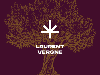 Laurent Vergne logo black brand identity branding fashion logo personal white