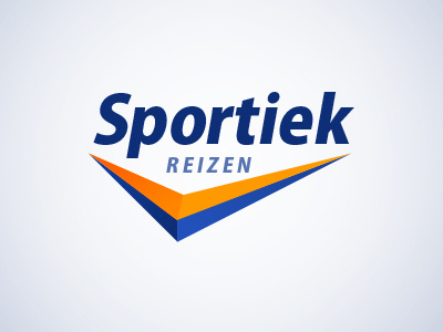 Sportiek logo blue logo orange travel winter
