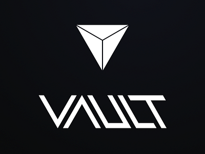 Vault Logo 1password app branding design electronjs encryption flat icon illustration keepass logo logo design minimal typography ui vector web