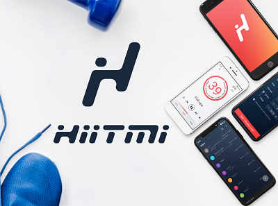 hiitmi logo for training application app app design branding design identity logo