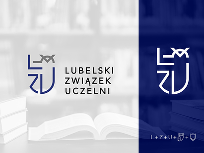 Lubelski Związek Uczelni - LZU branding coat logo owl typography universities university vector