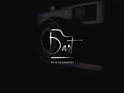 bart photography- logo art branding camera graphic design logo photo photographer typography vector