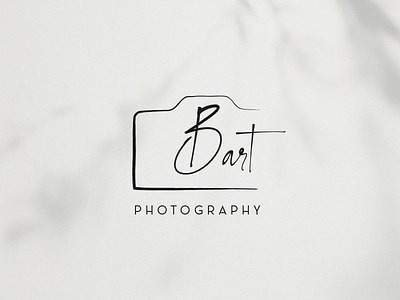 bart photography-logo art b branding camera graphic design logo photo photographer sketch typography vector