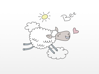 Good Mood Sheep character character design illustration light sheep vector vector illustration