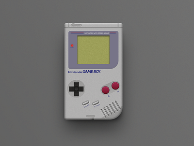 Nintendo Gameboy console design gameboy illustrator nintendo portable vector videogame