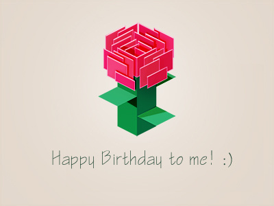 Birthday! birthday flower happy happy birthday illustrartion rose