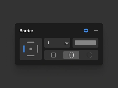 Border control for the no-code visual builder border builder colorpicker control css dark design figma graphic design interface nocode stroke tool ui ui design uiux ux ux design uxui