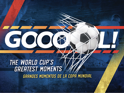 GOOOOL! branding exhibit design soccer sports world cup