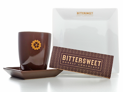 Bittersweet: Honest Chocolate branding chocolate identity restaurant design