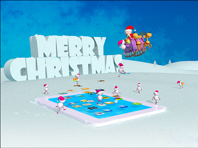 Christmas Emailer 3d graphic 3d illustration card christmas emailer merry christmas pradeepgraphics.com x mas card