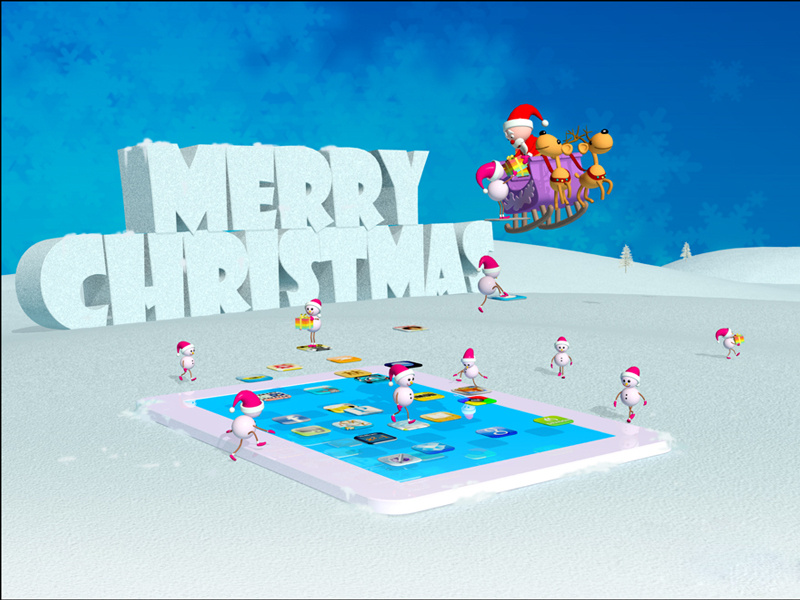 Christmas Emailer pradeepgraphics.com christmas emailer x-mas card card merry christmas 3d graphic 3d illustration