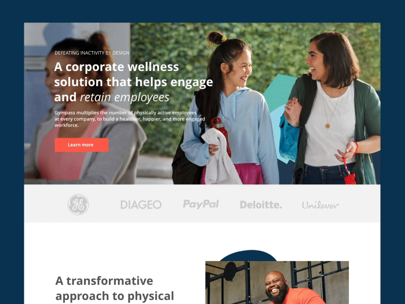Landing Page - Gympass Corporate Page