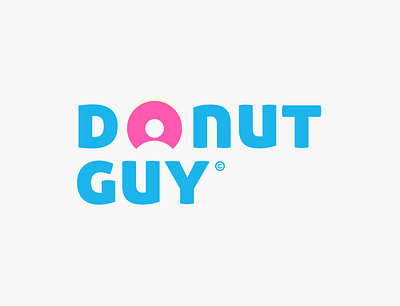 Donut Guy logo concept art branding design graphic design illustration illustrator logo minimal ui vector