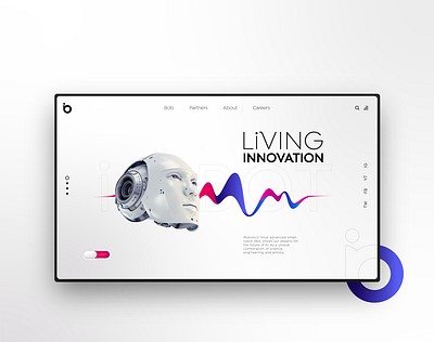 iBot Web Design branding design illustration illustrator minimal ui ux vector web website