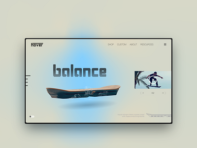 Hover Board Web Design Light Mode