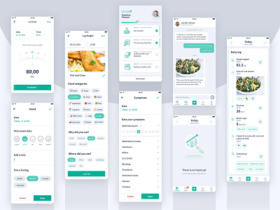 Dietitian app redesign proposal app design ui ux