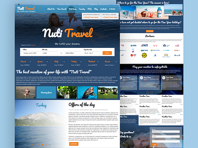 Website of Travel Company business landing company design homepage design homepagedesign product prototype startup travel travel agency