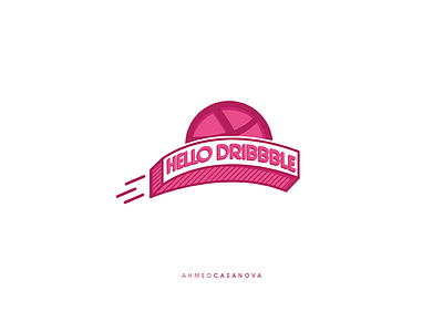 Hello Dribbble | The First Shot ai casanova creative design dribbble first first shot logo one shot