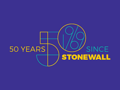50 Years since Stonewall lettering lgbtq pride type typography