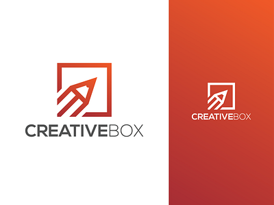 Creative Box Pencil CB Logo Design Template