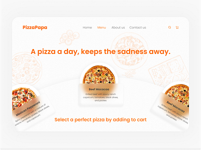 Pizza Website UI UX Design