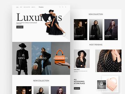 Fashion Website UI / UX Design branding business company design designing ecommerce fashion logo ui ux
