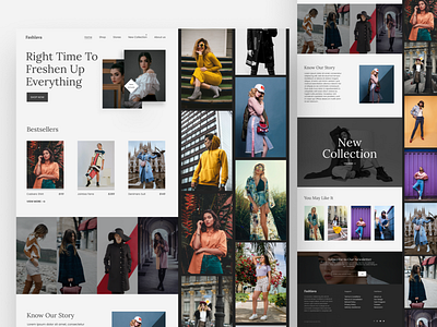 Fashion Brand Ecommerce Website Design UI UX design fashion magazine website ui ui design ux ux design website design