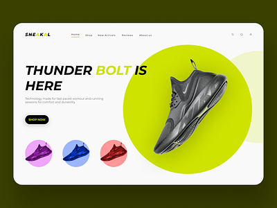 Sneakers Shoe Website UI UX Design app design design mobile app sneakers store design ui ui design ux ux design vector web design