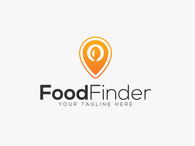 Food Finder logo design abstract app branding business company creative design design art designing graphic icon ideas identity inspiration logo photography technology ui vector web